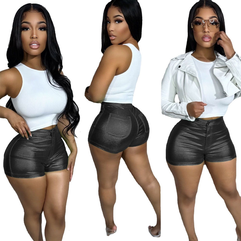 2023 Summer Women Short Pants Womens Clothing Fitness Slim Bodycon Party Night Clubwear Clothes For Women Outfit