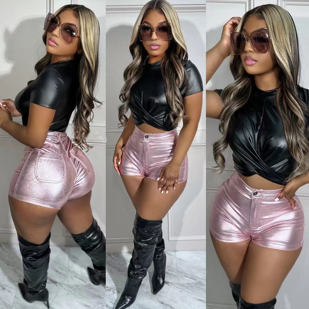 2023 Summer Women Short Pants Womens Clothing Fitness Slim Bodycon Party Night Clubwear Clothes For Women Outfit