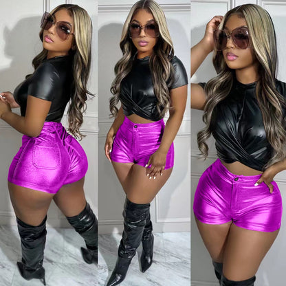 2023 Summer Women Short Pants Womens Clothing Fitness Slim Bodycon Party Night Clubwear Clothes For Women Outfit